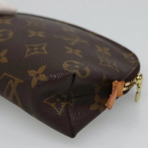 LOUIS VUITTON Monogram Pochette Cosmetic PM Cosmetic Pouch M47515 LV Auth 131212 - Picture 4 of 16